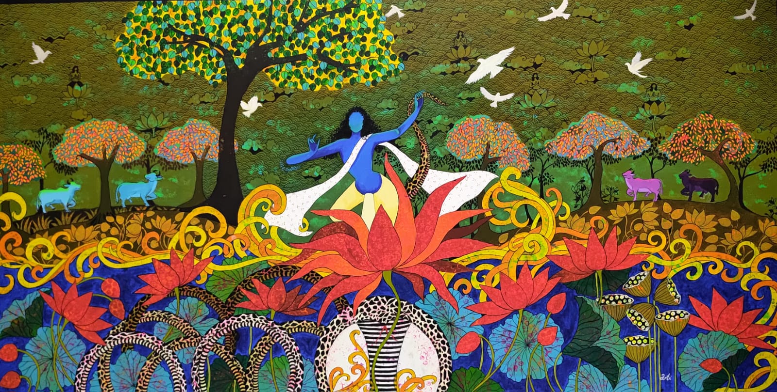 Krisna and Kalia